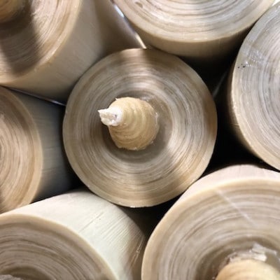 国内産ハゼの実蝋を100%使用〈伝統工芸品　和ろうそく〉寺院用　50匁棒(約23cm)全工程手作り