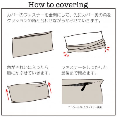 【ハナロロ】カタチのないソファ専用ニットカバー(ベージュ)