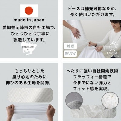 【ハナロロ】バルーンソファ 2P ニットカバーセット(チャコールグレー)