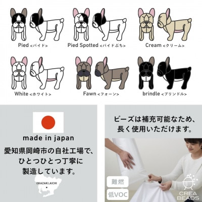 【ハナロロ】愛犬ぬいぐるみ フレブル S(パイドぶち)
