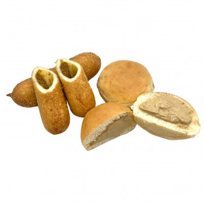 岡崎新グルメセット「おかざきカレーパン+おかざきクリームパン2個ずつセット」(贈答用家康パッケージ)