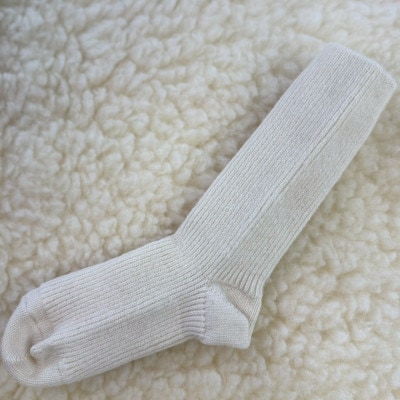 FREE FIT 快適ウールソックス (アイボリー) サイズ:22～27cm