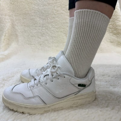 FREE FIT 快適ウールソックス (アイボリー) サイズ:22～27cm