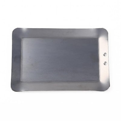 oka-d-art　黒皮鉄板 厚さ4.5mm×250mm×165mm 穴有り 単品