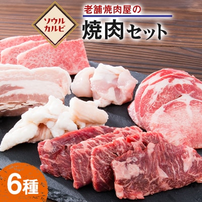 老舗焼肉屋の焼き肉セット(6種類)900g
