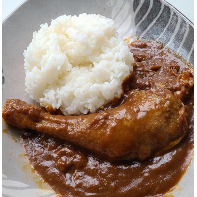 【六ツ美のあの肉カレー&萬歳】国産おやどり骨付きモモ1本入りカレー&復古米/大正浪漫セット(中辛)