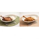 【六ツ美のあの肉カレー&萬歳】骨付きモモ1本入りチキンカレー&復古米/大正浪漫グルメセット(MIX)