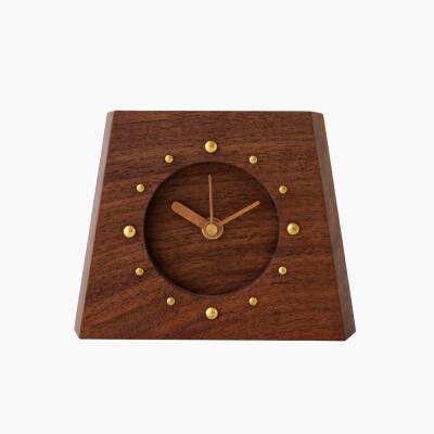 HAZAI project HAZAI CLock ウォルナット木工品  置き時計