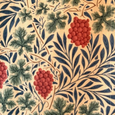 【廃盤品】【最終値下げ】ウィリアムモリスカーテン　ヴァイン60×220 William Morris -ウィリアムモリス サンフラワー ソフトグリーン