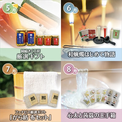 2023年1月発送開始『定期便』毎月届く!愛知県岡崎市の逸品〜天下泰平コース〜全12回
