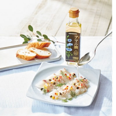 【残暑お見舞い　のし付き】味の素　えごま油180g×1本&アマニ油180g×2本ギフト