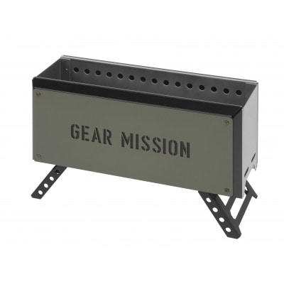 【GEAR MISSION】二次燃焼焚火台「BF-GM1(オリーブグリーン)」