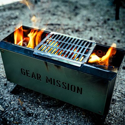 【GEAR MISSION】二次燃焼焚火台 BF-GM1専用 浅型ゴトク「GM-BF1GT1」