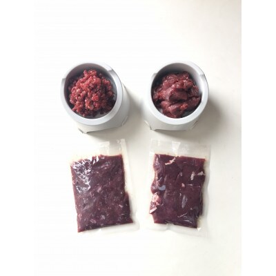 【毎月定期便】三河のジビエ　ペットフード　 成犬用「カット肉」と「ミンチ肉」(1才～7才対象)全6回
