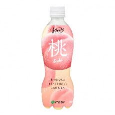 Vivit's 桃Soda450ml×24本
