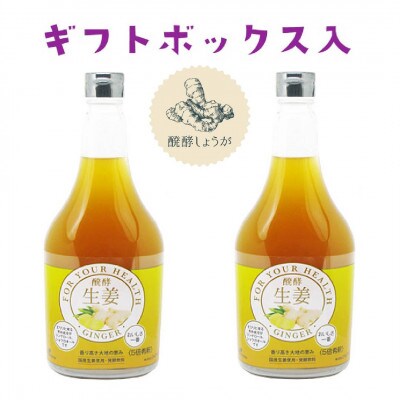 醗酵生姜565ml × 2本(飲料/5倍希釈) 【添加物不使用】