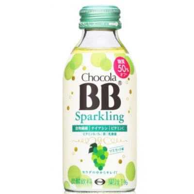 【12本】エーザイ　チョコラBBスパークリング　マスカット味 140ml×12本