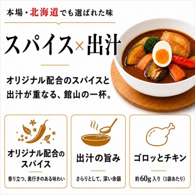 館山スープカレー冷凍パック チキン 辛口4食セット