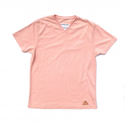 「SKINFRIEND EVERYDAY」V首半袖Tシャツ　男女兼用Mサイズ/ピンク