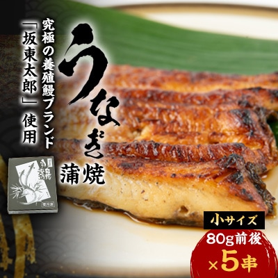 天然 に近づけた究極の養殖 鰻「坂東太郎 使用」 うなぎ 蒲焼 小サイズ 80g前後×5串