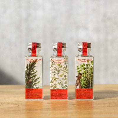 【クラフトジン】TATEYAMA GIN 3種飲み比べセット 100ml×3種