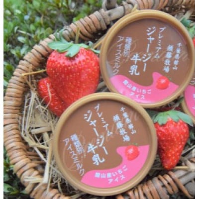 須藤牧場 館山市コラボカップアイス 6個セット(ミルク・いちご・マンゴー　各2個)