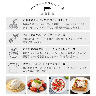 モッツァレラチーズ1個&ブラータチーズ1個セット