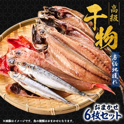 渚の駅 海のマルシェ 『房総地獲れ・高級干物6枚セット』