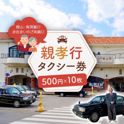 館山・南房総親孝行タクシー券　500円×10枚