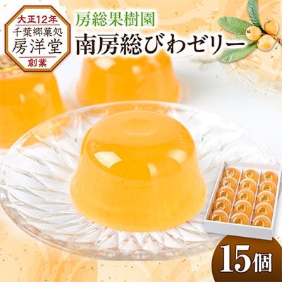 【祝・全国菓子大博覧会2025/観光庁長官賞受賞】南房総びわゼリー15個入