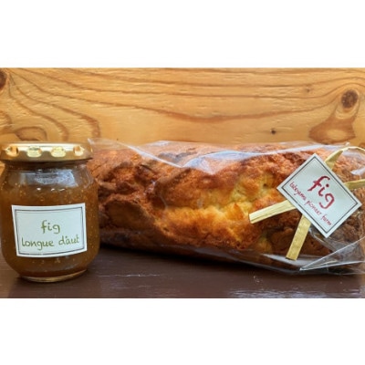 いちじく農園の手作りパウンドケーキ(500g)&ジャム(150g)セット