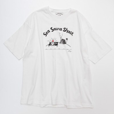 【Sea Sauna Shackオリジナル】ロゴTシャツ ホワイト Lサイズ