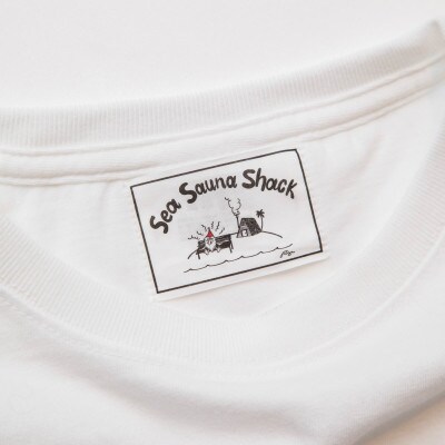 【Sea Sauna Shackオリジナル】ロゴTシャツ ホワイト Lサイズ