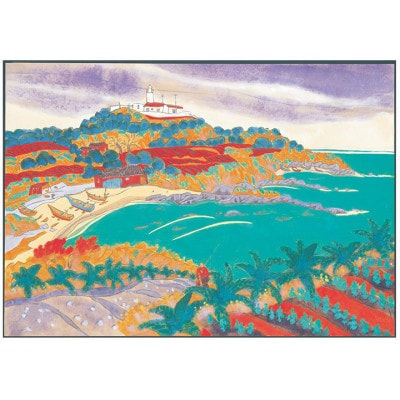 館山ふるさと大使 イシイタカシの房総版画『洲崎ポイント』