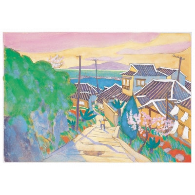 館山ふるさと大使　イシイタカシの房総版画『海へ』