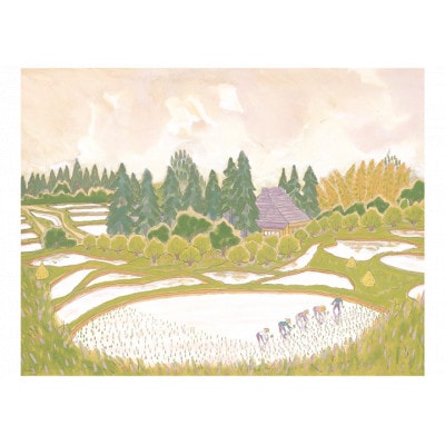 館山ふるさと大使 イシイタカシの房総版画シリーズ『棚田』