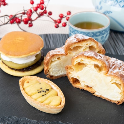 金之助セット(特製シュークリーム 2個・どら芋ん 3個・いもっ娘 4個)