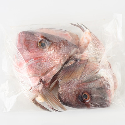 真鯛かぶと ハーフカット 2尾分×2パック 計2kg