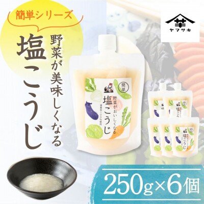 山崎醸造 野菜がおいしくなる塩こうじ (250g×6個入) 塩麹 万能調味料 新潟県 小千谷市