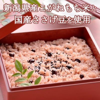 新潟産こがねもち赤飯 パックご飯 10個パック