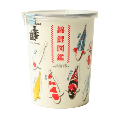 日本酒 長者盛 百萬長者 錦鯉図鑑カップ 180ml×10本 紙カップ 新潟銘醸