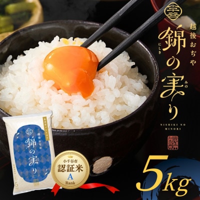 令和7年産 魚沼産コシヒカリ 小千谷市ブランド認証米「錦の実り」Aランク 精米5kg