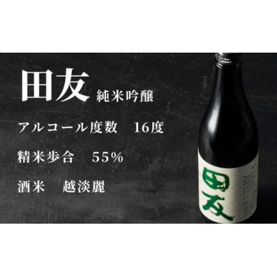日本酒 田友 純米吟醸と特別純米 720ml×各1本 高の井酒造 新潟県小千谷市