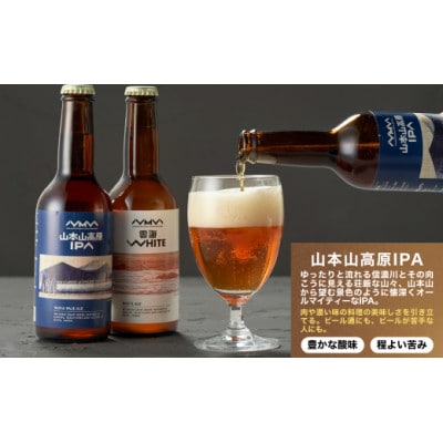 おぢやのクラフトビール 3種飲み比べ 計6本(330ml×各2本) IPA&WHITE&GREEN