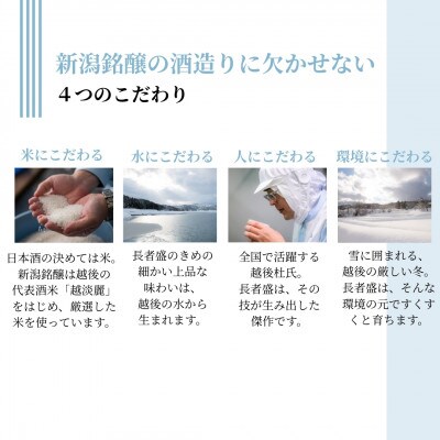 長者盛 長者カップ 200ml×5本 新潟銘醸
