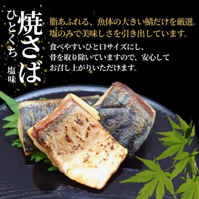 ひとくち焼さば (塩味) 合計500g (約50g×10袋) 個包装・真空パック