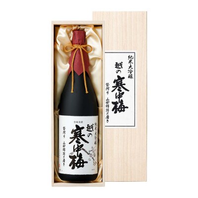 越の寒中梅 純米大吟醸(木箱入) 1.8L 新潟銘醸 新潟清酒 山田錦100%使用 新潟県 小千谷市