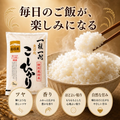 【新米】令和8年産 魚沼産コシヒカリ 5kg 特別栽培米