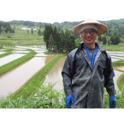 魚沼産コシヒカリ・棚田米5kg(精米)+ 杵つき古代餅・4パック