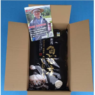 【毎月定期便】魚沼産コシヒカリ・棚田米・精米5kg全12回